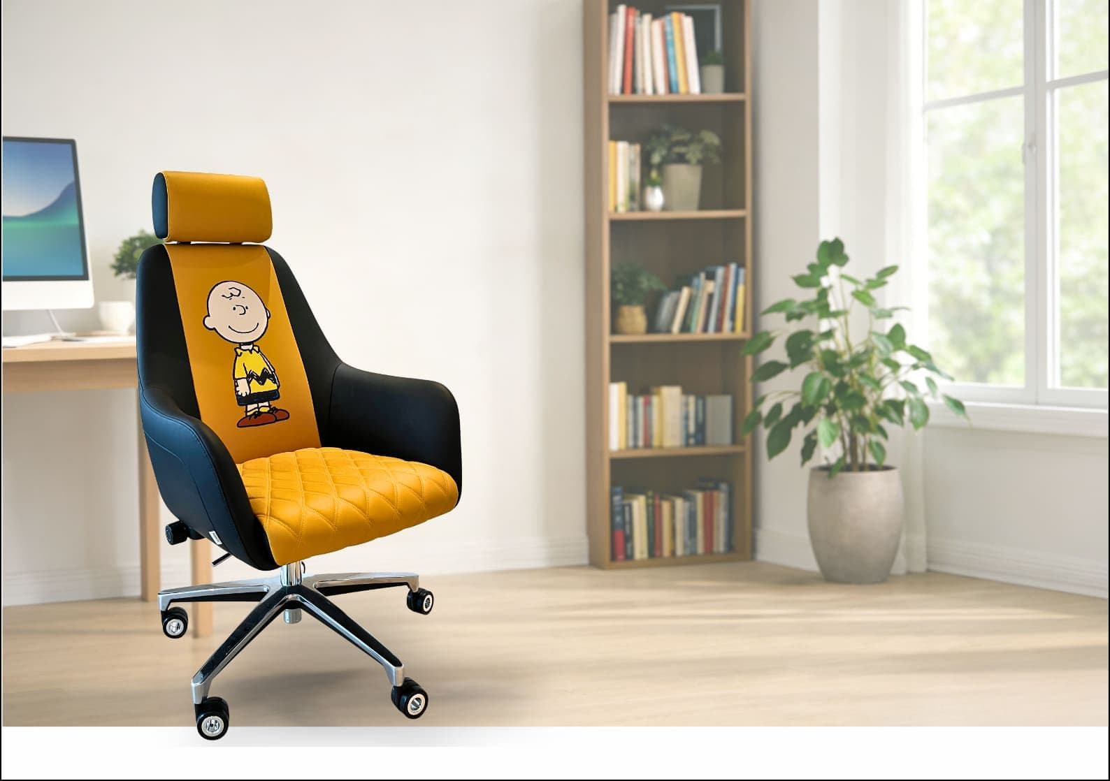 Peanuts™ Ergonomic Swivel Chair — Charlie Brown