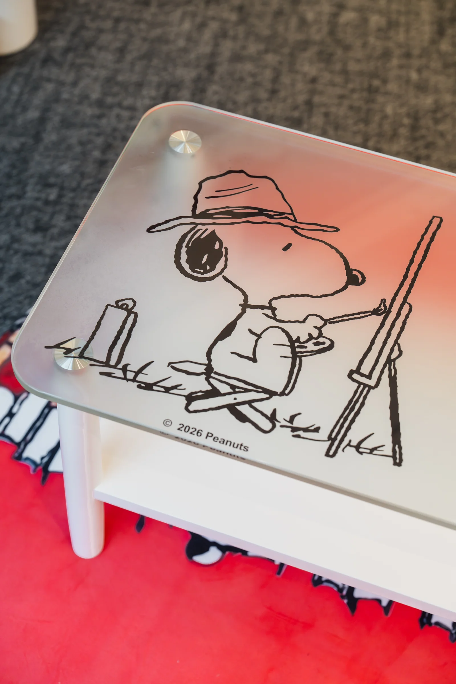 Peanuts™ Frosted Glass Coffee Table