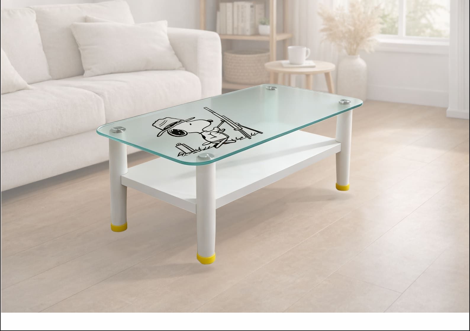 Peanuts™ Frosted Glass Coffee Table